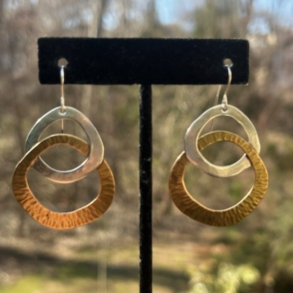 MARJORIE BAER - MB SF Mixed Metal Modernist EARRING